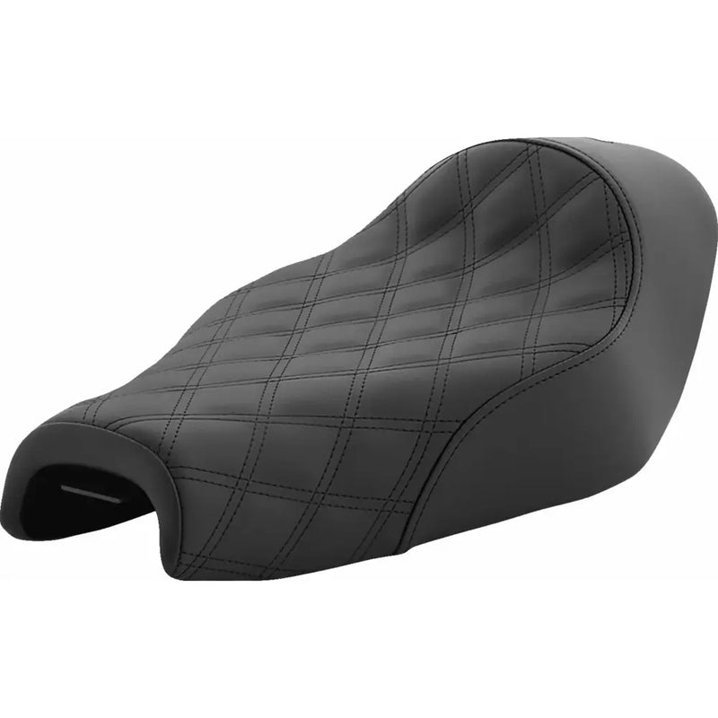 Zadelmakers Renegade Lattice Stitch Solo Zadel Voor Harley