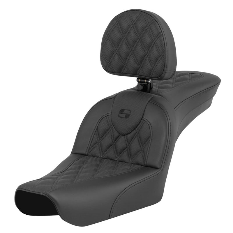Saddlemen Roadsofa Lattice Stitch Zadel voor Harley
