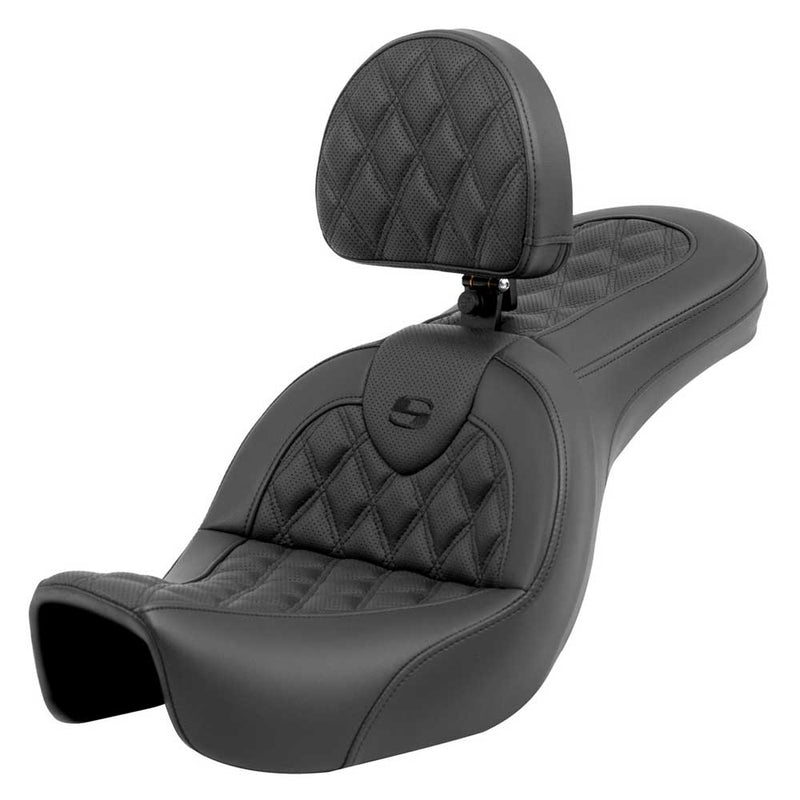 Saddlemen Roadsofa Lattice Stitch Zadel voor Harley