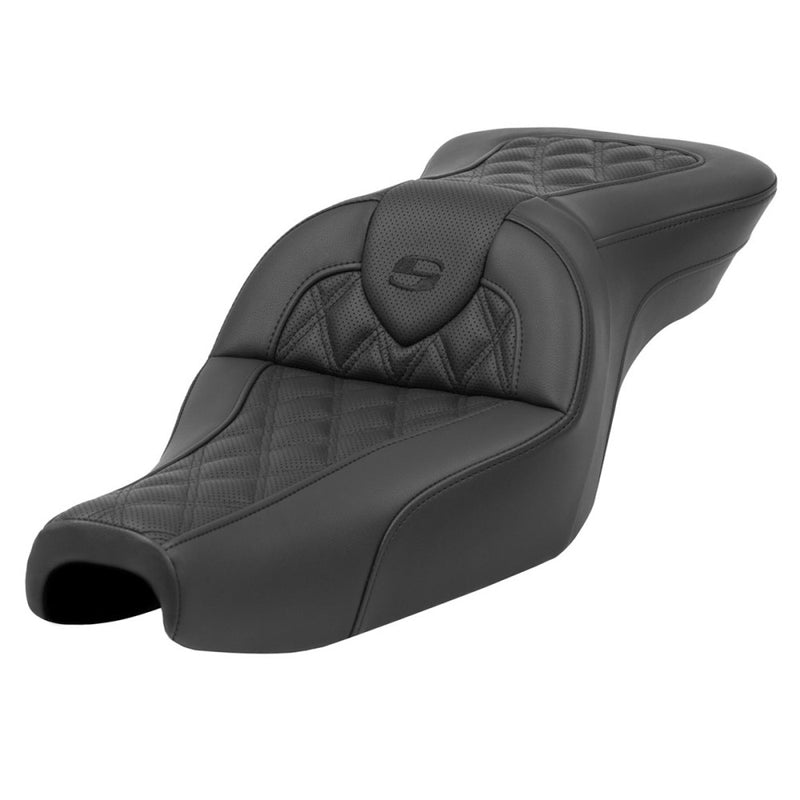 Saddlemen Roadsofa Lattice Stitch Zadel voor Harley