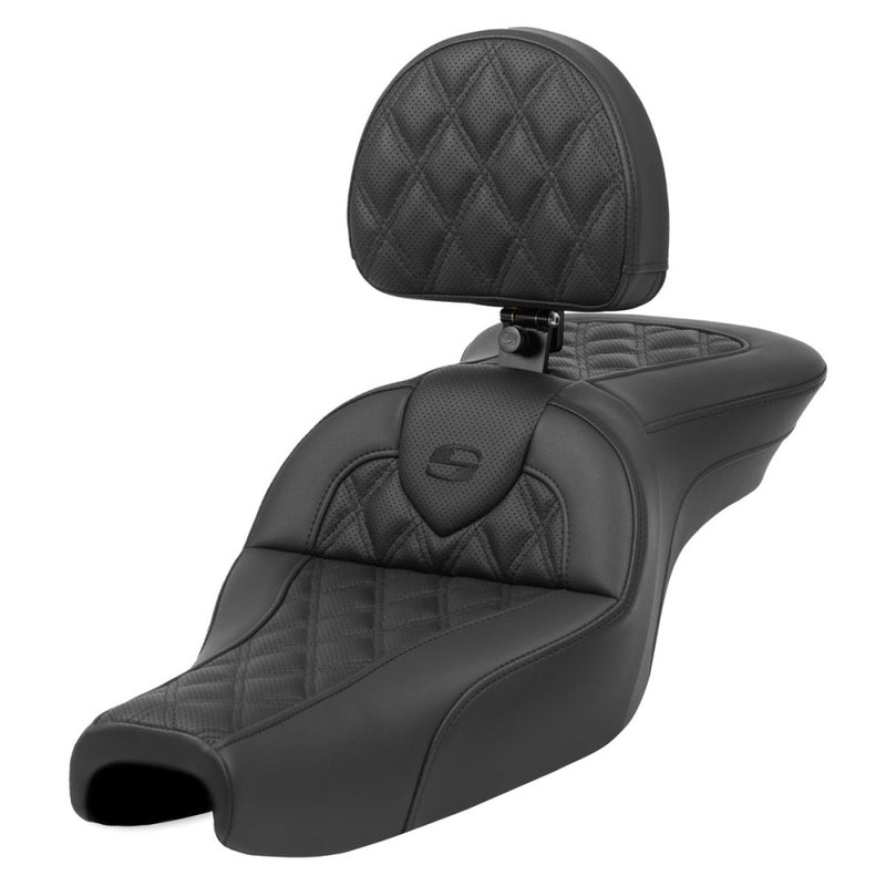 Saddlemen Roadsofa Lattice Stitch Zadel voor Harley