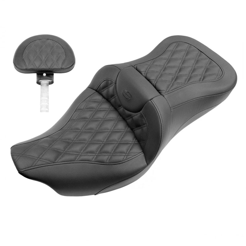 Saddlemen Roadsofa Lattice Stitch Zadel voor Harley
