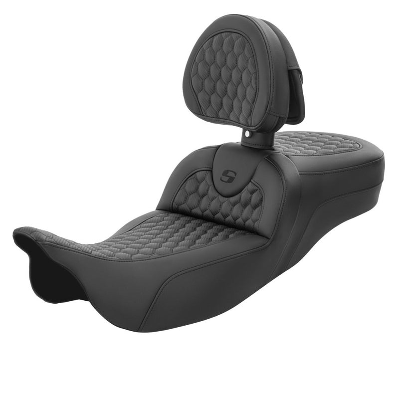 Saddlemen Roadsofa Verlengde Reach Honingraat Zadel voor Harley