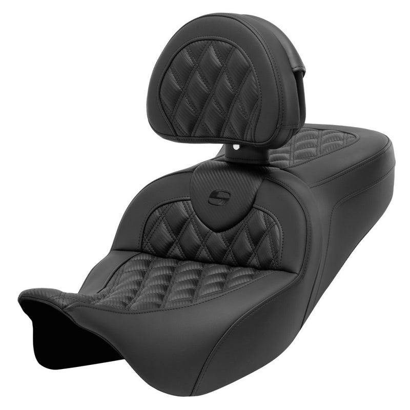 Saddlemen Roadsofa Lattice Stitch Zadel voor Harley