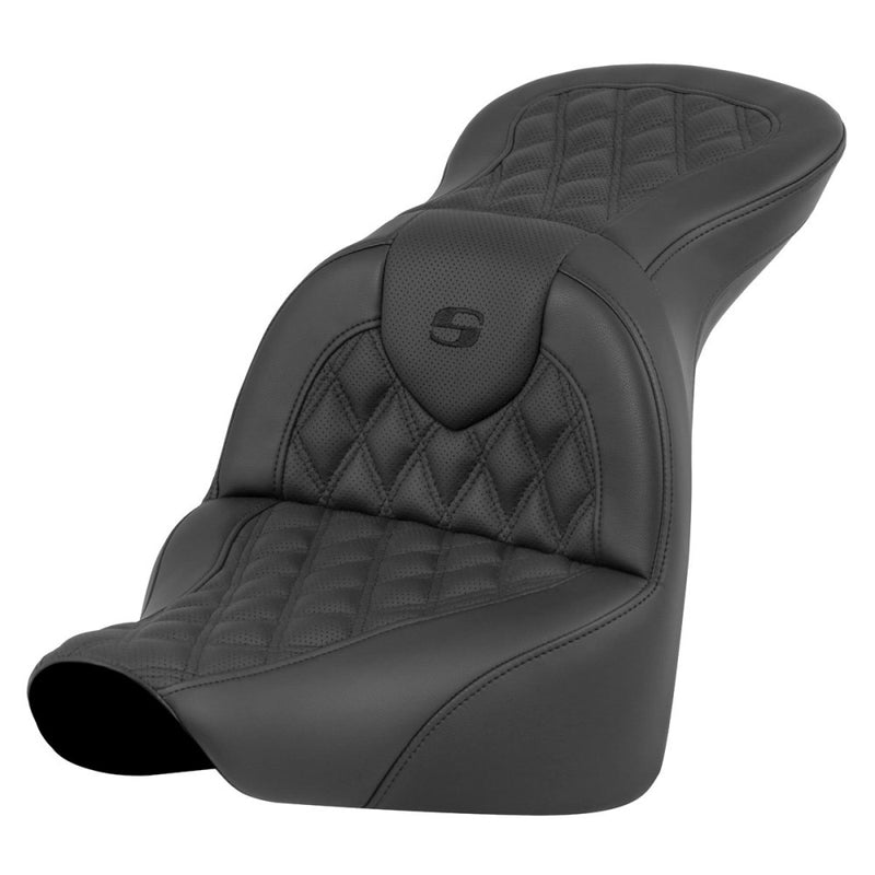 Saddlemen Roadsofa Lattice Stitch Zadel voor Harley