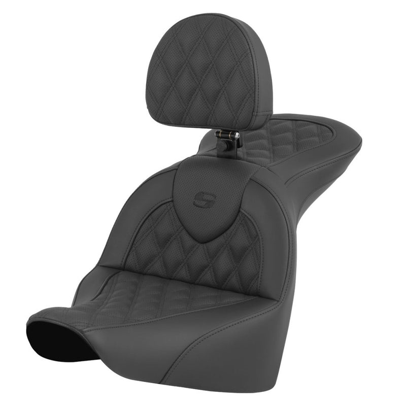 Saddlemen Roadsofa Lattice Stitch Zadel voor Harley