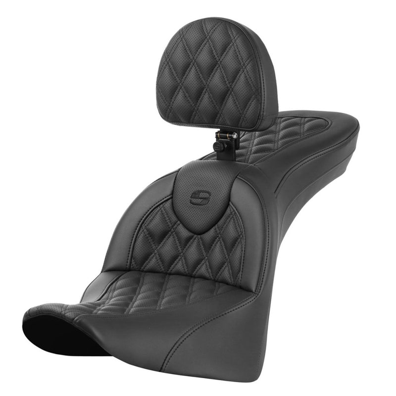 Saddlemen Roadsofa Lattice Stitch Zadel voor Harley