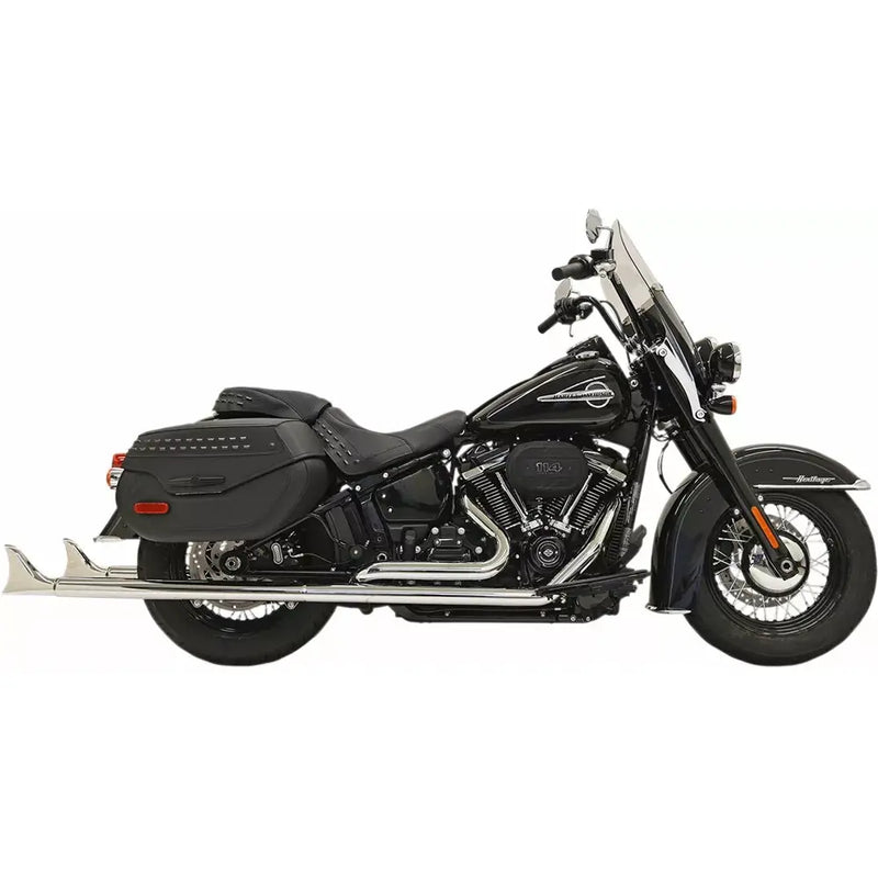 Bassani Fishtail True Dual Uitlaatsysteem voor Harley