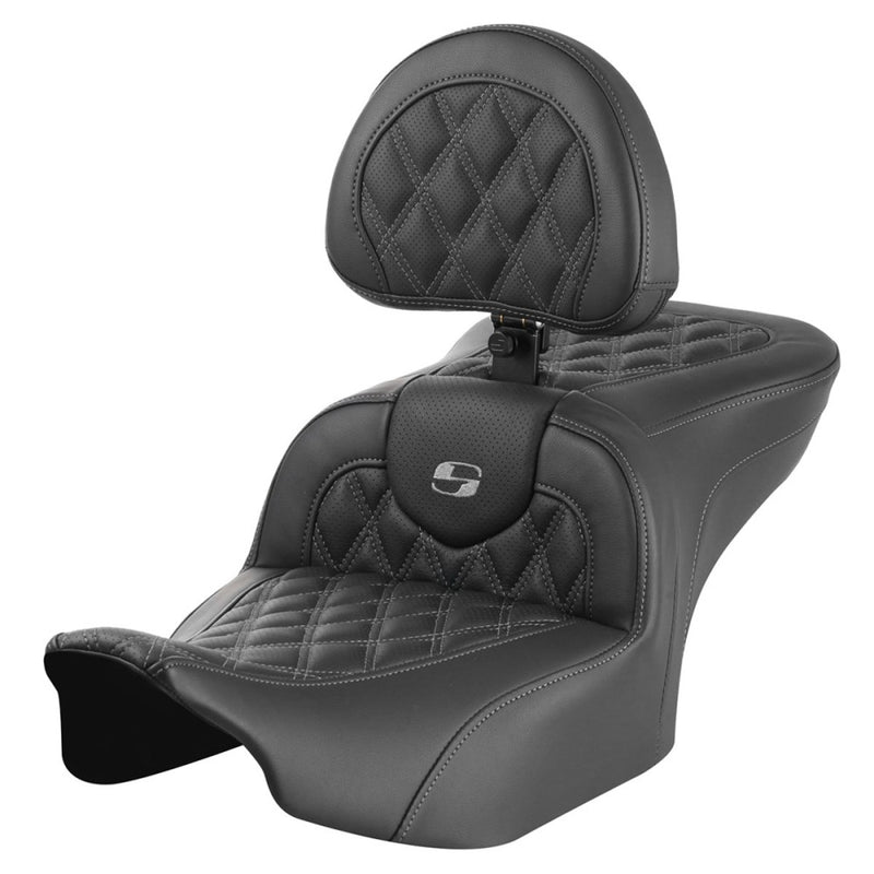 Saddlemen Roadsofa Lattice Stitch Zadel voor Harley