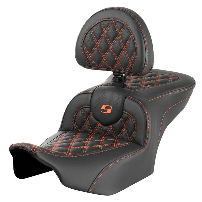 Saddlemen Roadsofa Lattice Stitch Zadel voor Harley