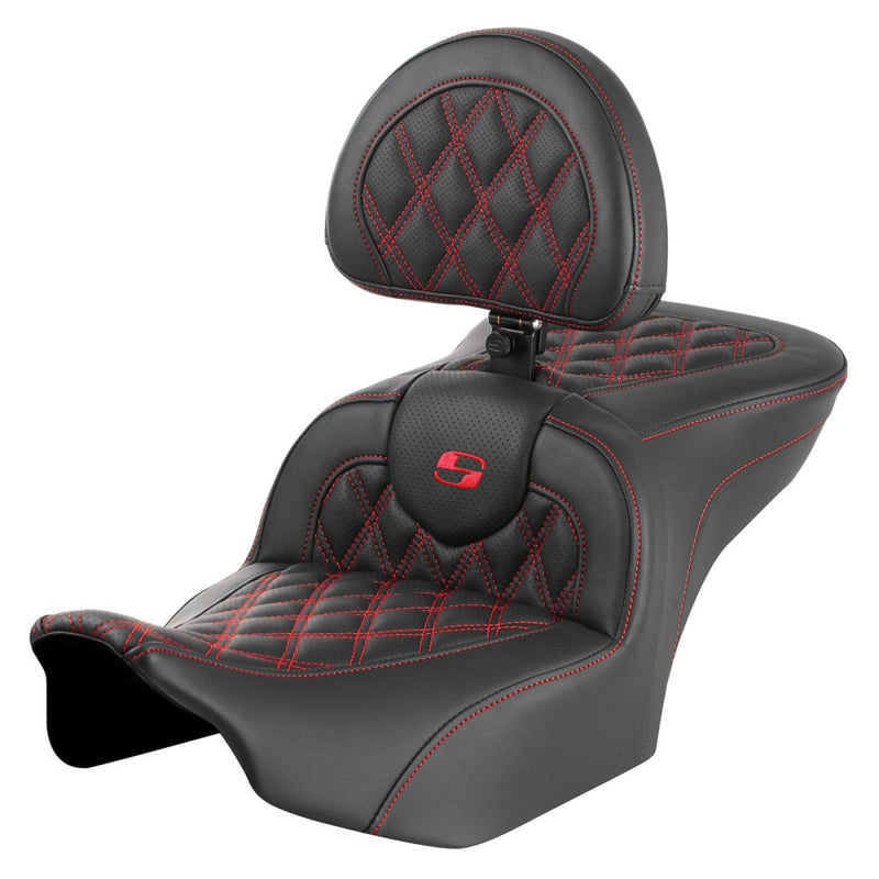 Saddlemen Roadsofa Lattice Stitch Zadel voor Harley