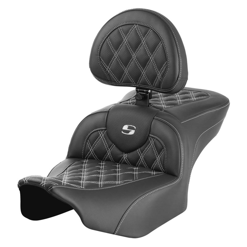 Saddlemen Roadsofa Lattice Stitch Zadel voor Harley