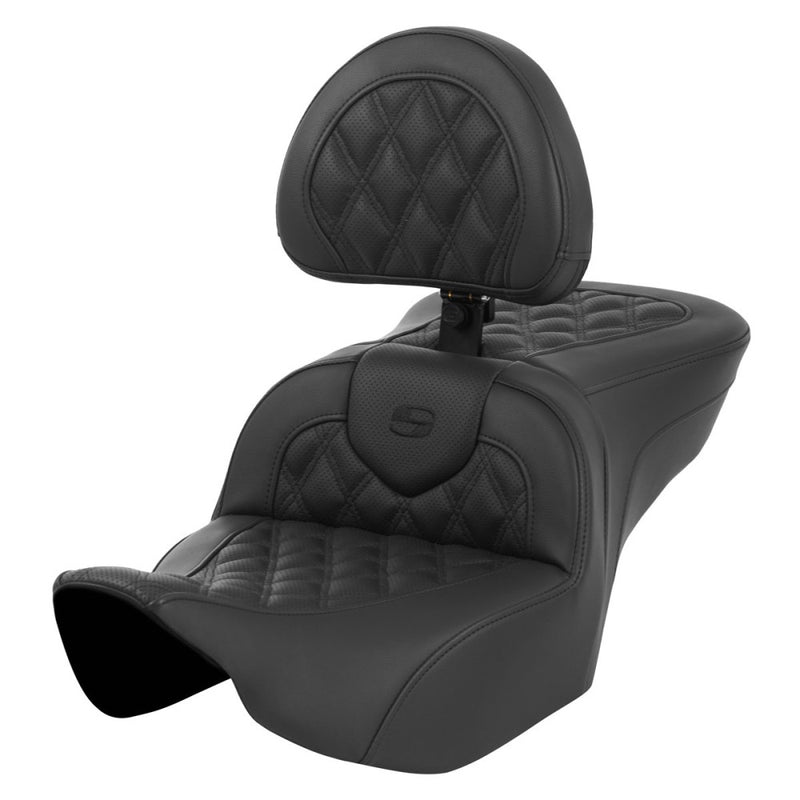 Saddlemen Roadsofa Lattice Stitch Zadel voor Harley