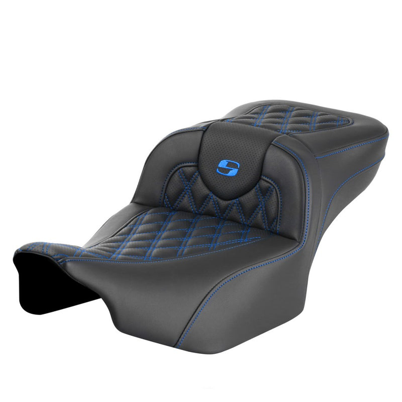 Saddlemen Roadsofa Verlengde Reach Lattice Stitch Zadel voor Harley