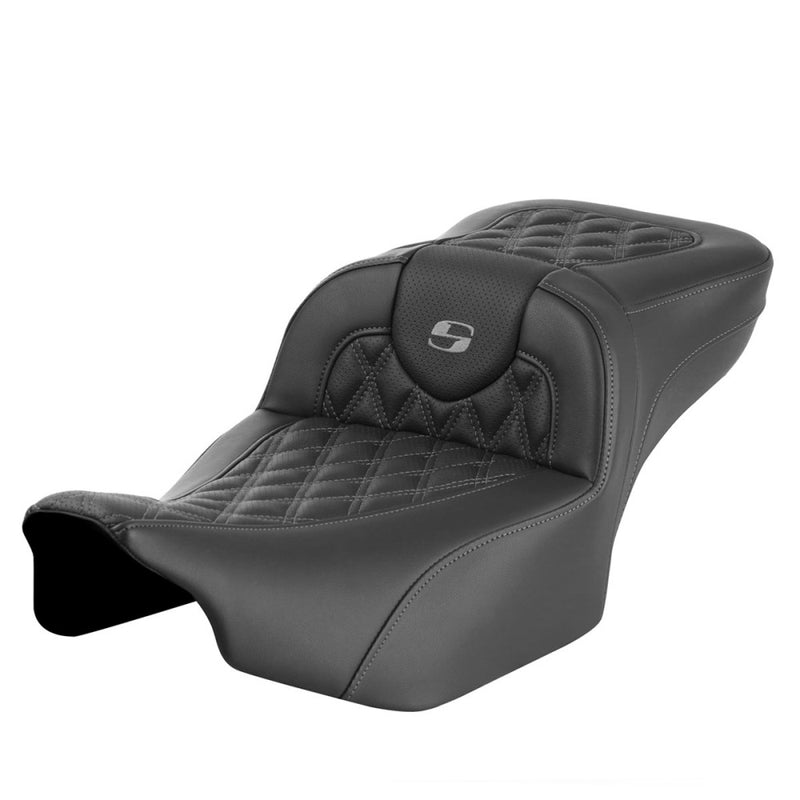 Saddlemen Roadsofa Verlengde Reach Lattice Stitch Zadel voor Harley