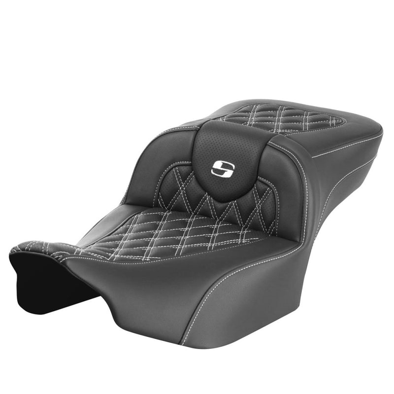 Saddlemen Roadsofa Verlengde Reach Lattice Stitch Zadel voor Harley