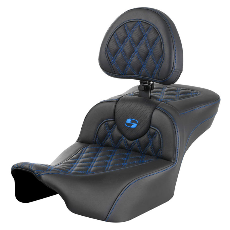Saddlemen Roadsofa Verlengde Reach Lattice Stitch Zadel voor Harley