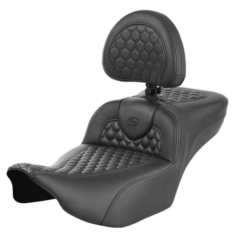 Saddlemen Roadsofa Verlengde Reach Honingraat Zadel voor Harley