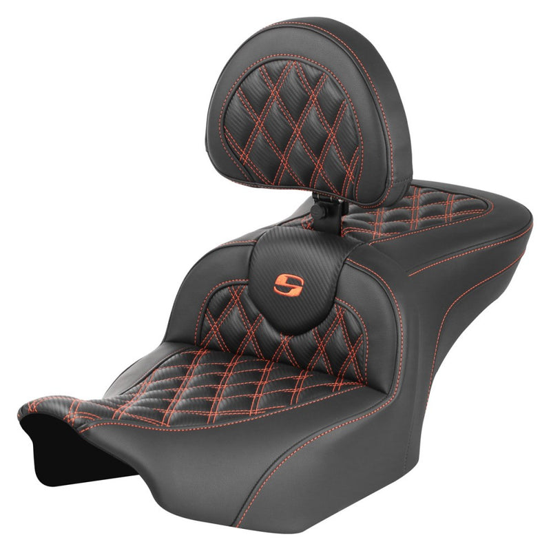 Saddlemen Roadsofa Lattice Stitch Zadel voor Harley