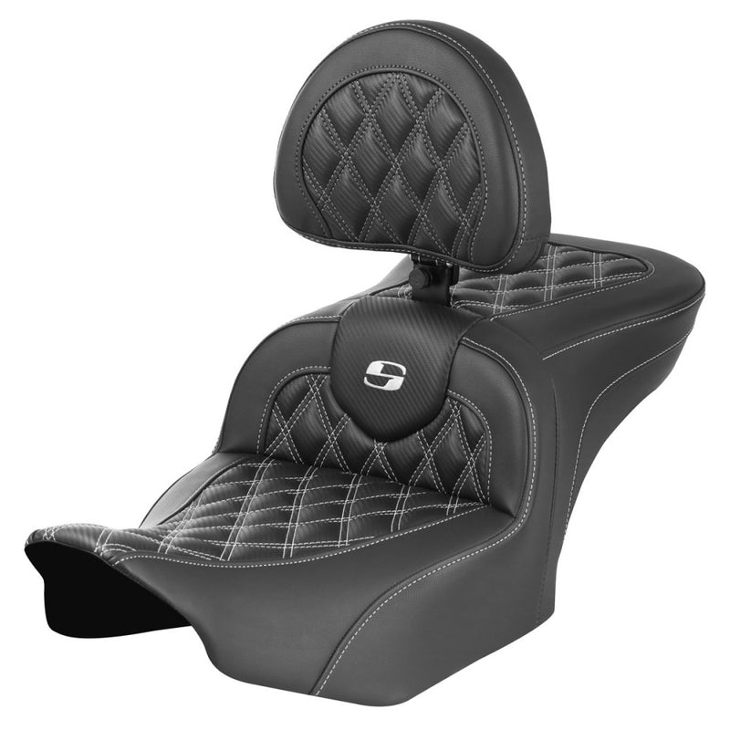 Saddlemen Roadsofa Lattice Stitch Zadel voor Harley