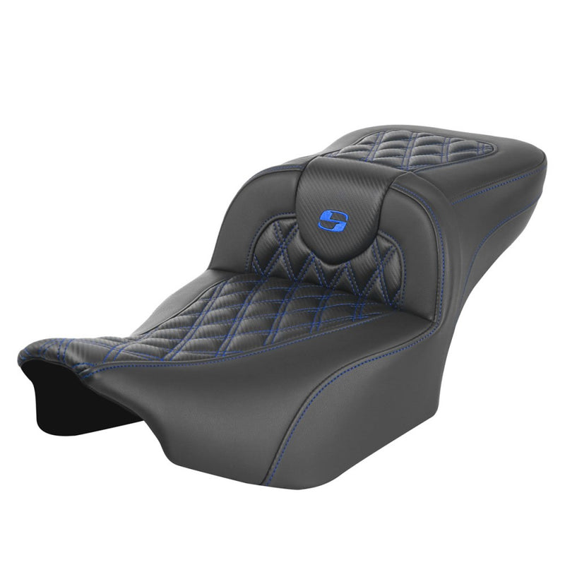 Saddlemen Roadsofa Verlengde Reach Lattice Stitch Zadel voor Harley