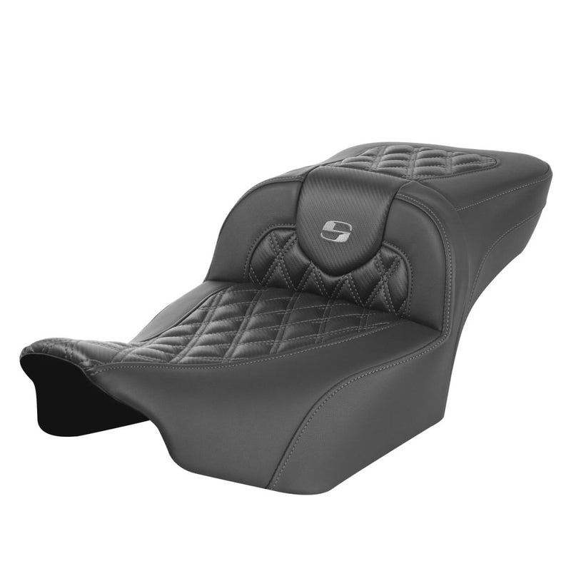 Saddlemen Roadsofa Verlengde Reach Lattice Stitch Zadel voor Harley