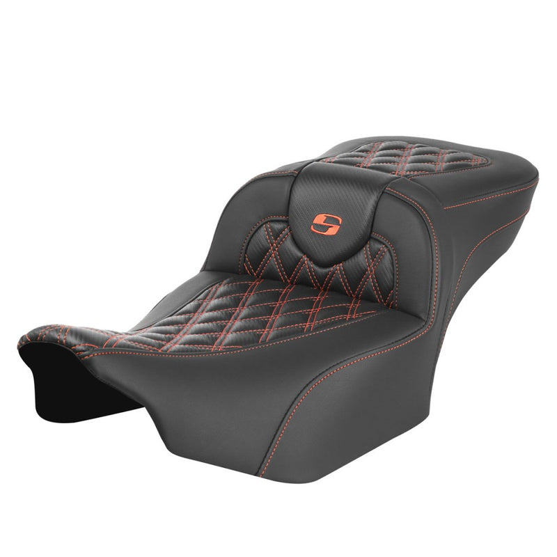 Saddlemen Roadsofa Verlengde Reach Lattice Stitch Zadel voor Harley