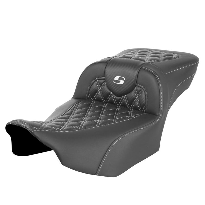 Saddlemen Roadsofa Verlengde Reach Lattice Stitch Zadel voor Harley