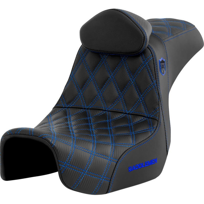 Saddlemen Pro SDC Performance Gripper Lattice Stitch Zadel voor Harley
