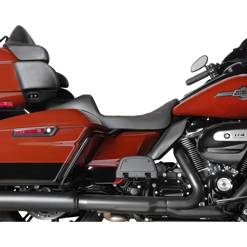 Drag Specialties Predator III 2-Up Extended Reach Seat voor Harley