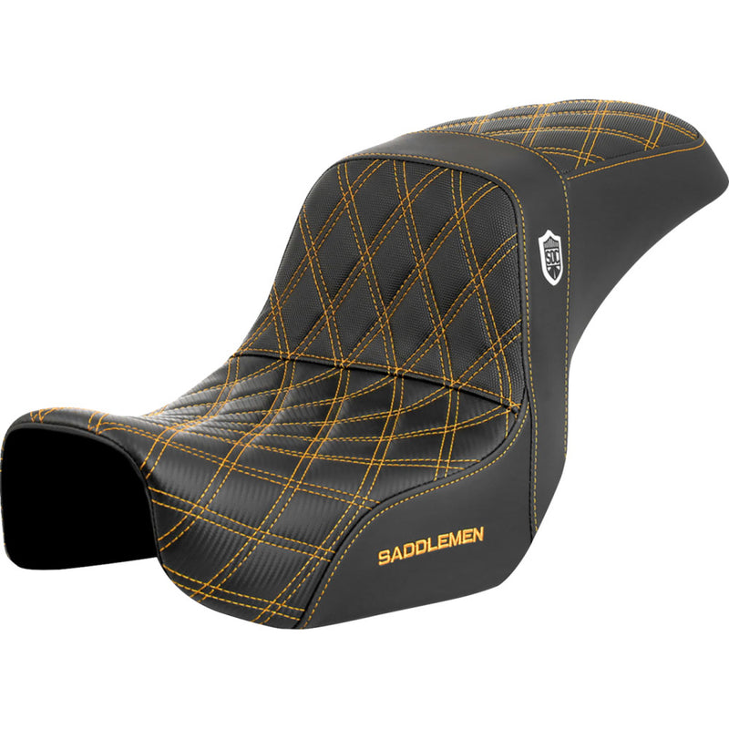 Saddlemen Pro SDC Performance Gripper Lattice Stitch Zadel voor Harley