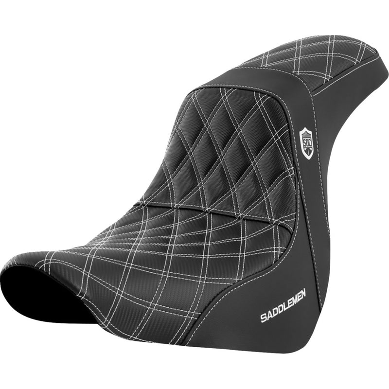 Saddlemen Pro SDC Performance Gripper Lattice Stitch Zadel voor Harley