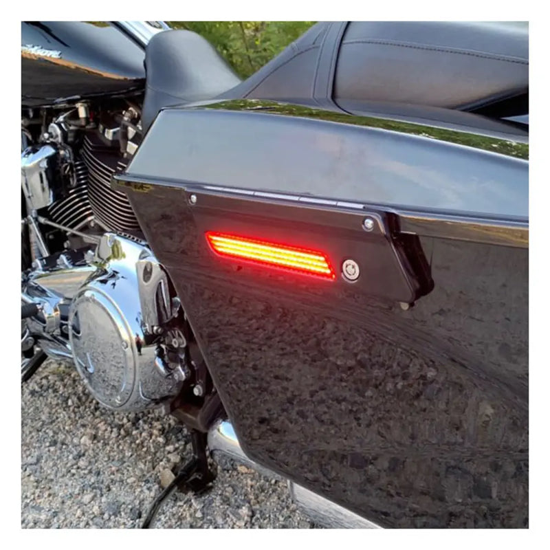 Custom Dynamics LED-verlichting met dubbele intensiteit voor zadeltasvergrendeling voor Harley