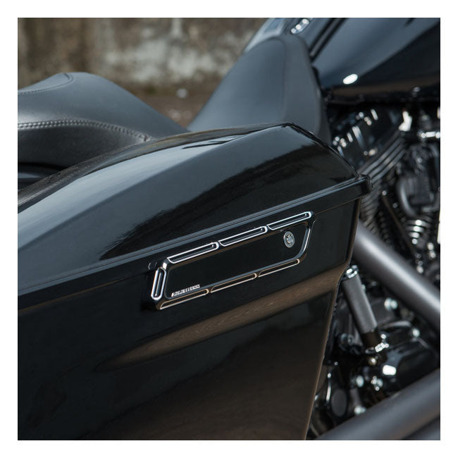 Arlen Ness Afgeschuinde zadeltasvergrendelingsafdekkingen voor Harley