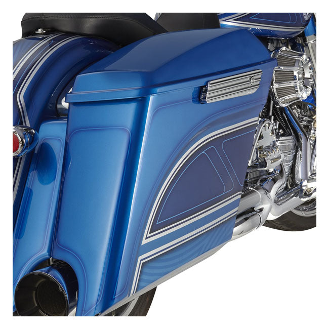 Arlen Ness 10 Gauge zadeltasvergrendelingafdekkingen voor Harley