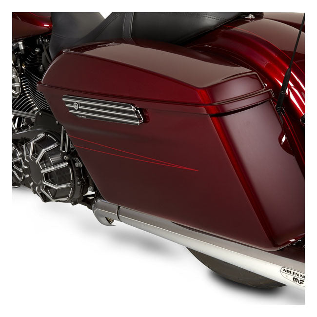 Arlen Ness 10 Gauge zadeltasvergrendelingafdekkingen voor Harley