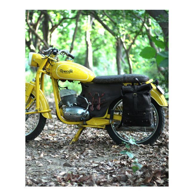 Trip Machine Vintage lederen 15L motorzadeltas / rugzak