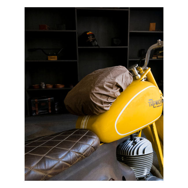 Trip Machine Vintage lederen 4,4 liter motorfiets tank-/achtertas