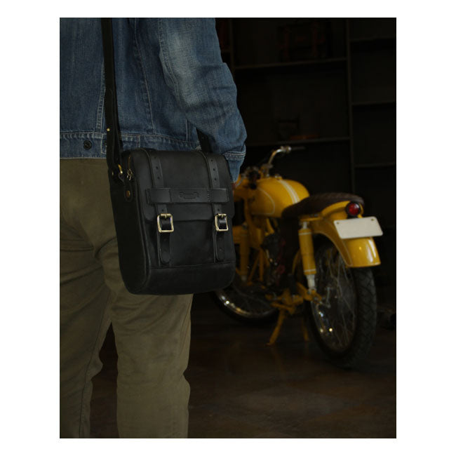 Trip Machine Vintage lederen 4,4 liter motorfiets tank-/achtertas