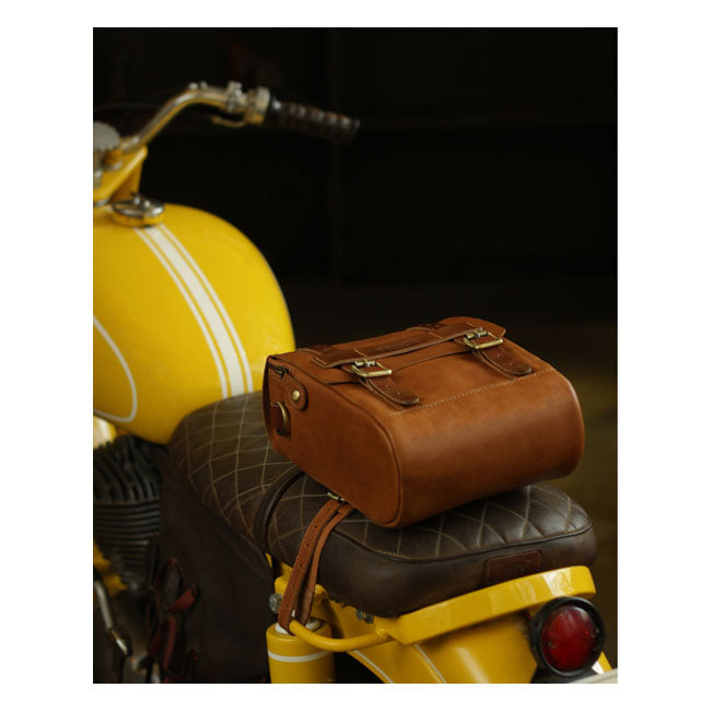 Trip Machine Vintage lederen 4,4 liter motorfiets tank-/achtertas