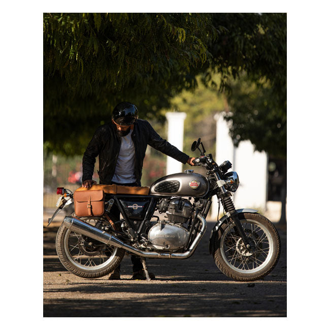 Trip Machine Classic lederen motorzadeltas