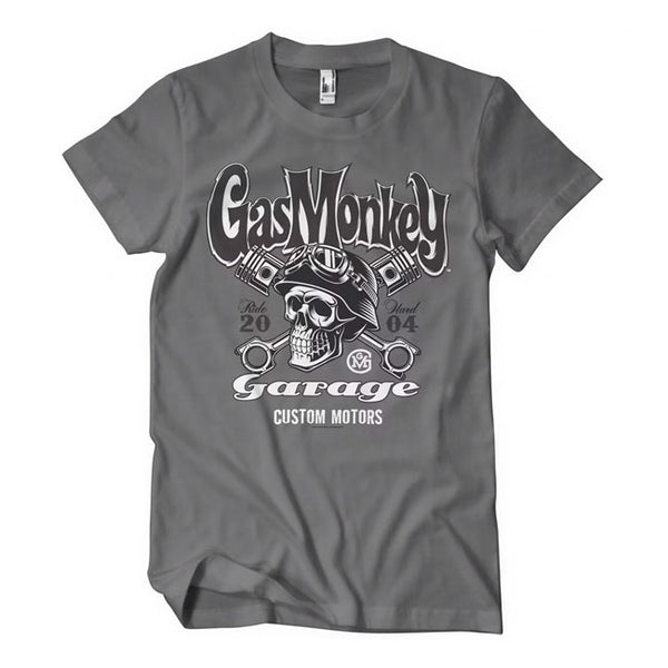 Gas Monkey Garage Custom Motors Schedel T-Shirt