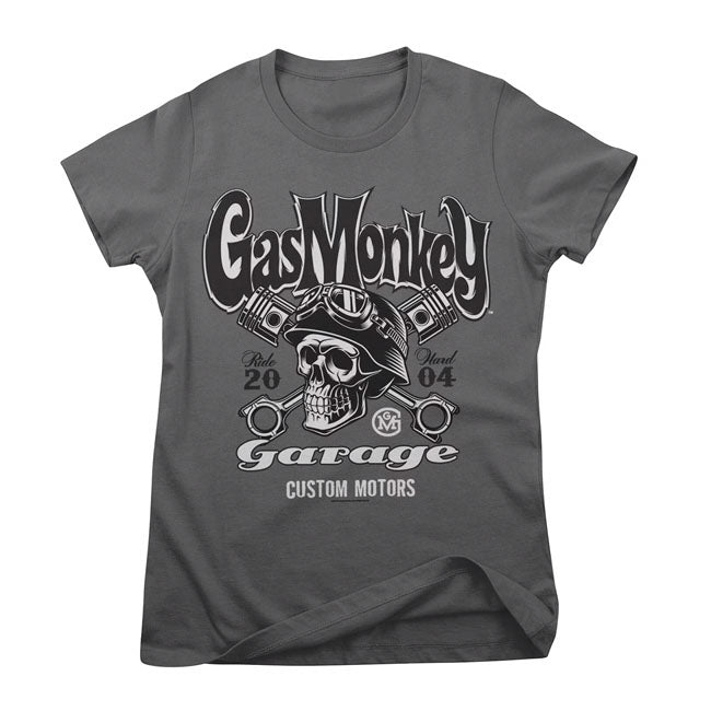 Gas Monkey Garage Custom Motors Schedel Dames T-shirt