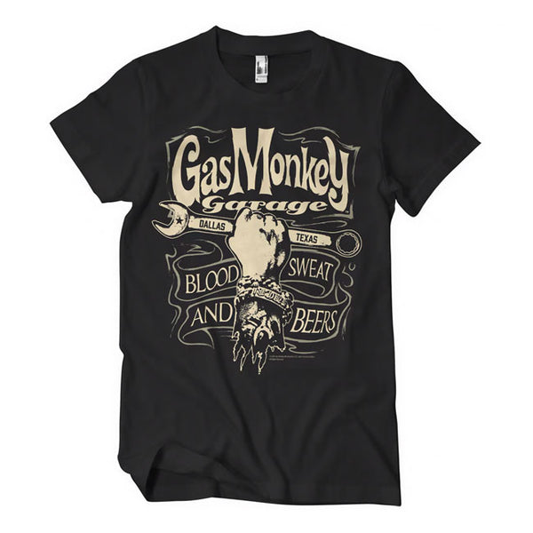 Gas Monkey Garage Moersleutel Label T-Shirt