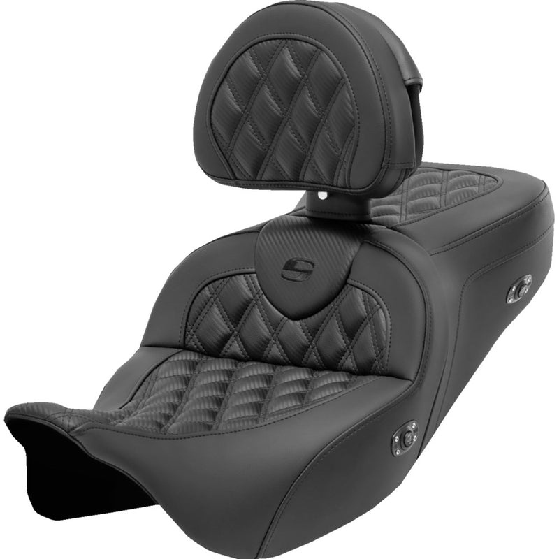 Saddlemen Roadsofa Lattice Stitch Zadel voor Harley