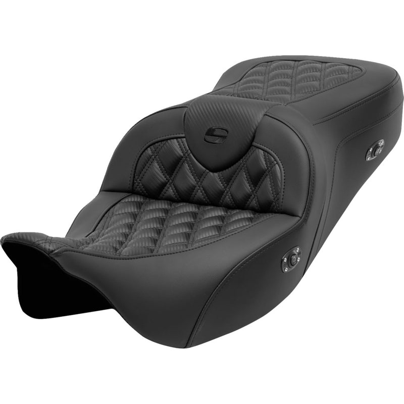 Saddlemen Roadsofa Lattice Stitch Zadel voor Harley