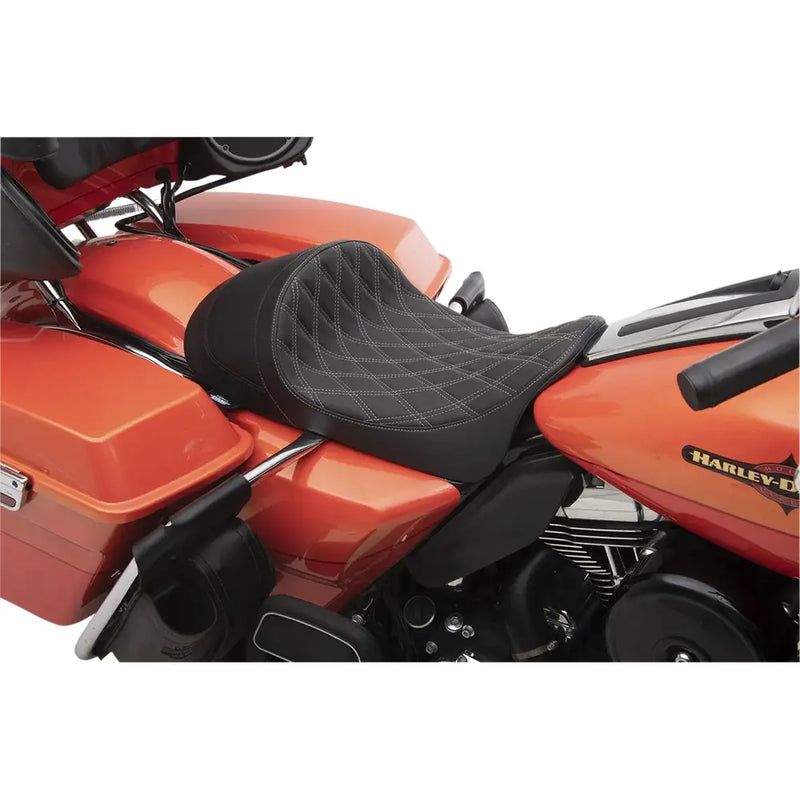 Drag Specialties EZ-ON laag profiel solo-zadel voor Harley