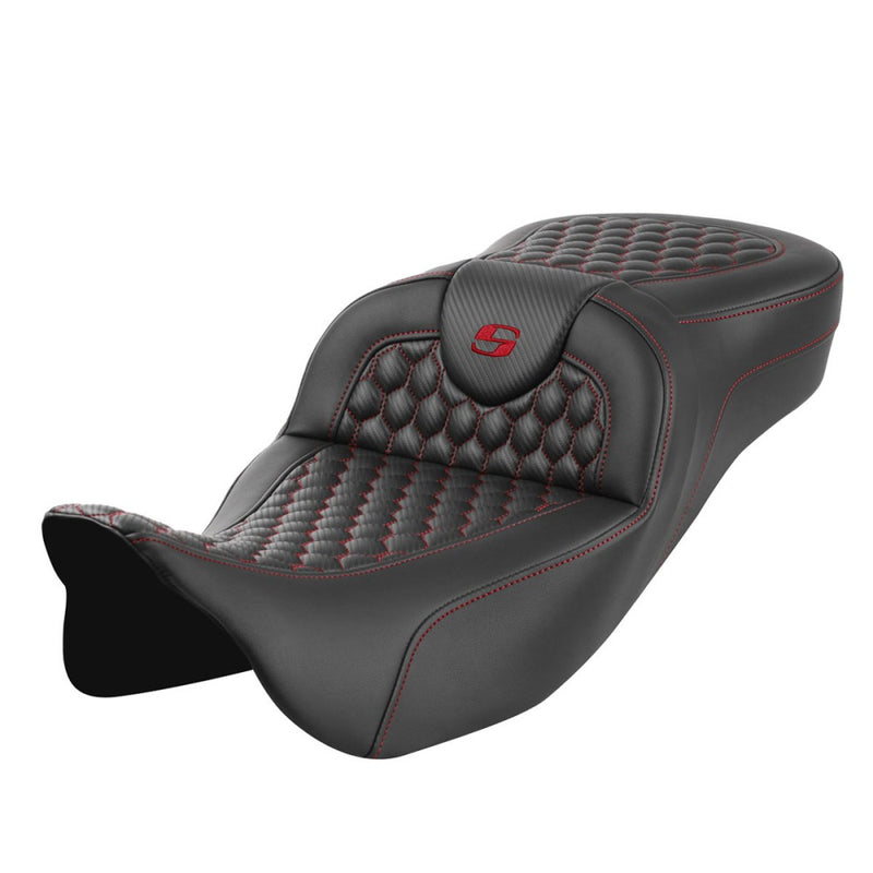 Saddlemen Roadsofa Verlengde Reach Honingraat Zadel voor Harley