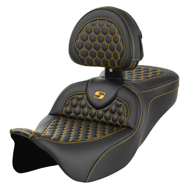 Saddlemen Roadsofa Honingraatzadel voor Harley