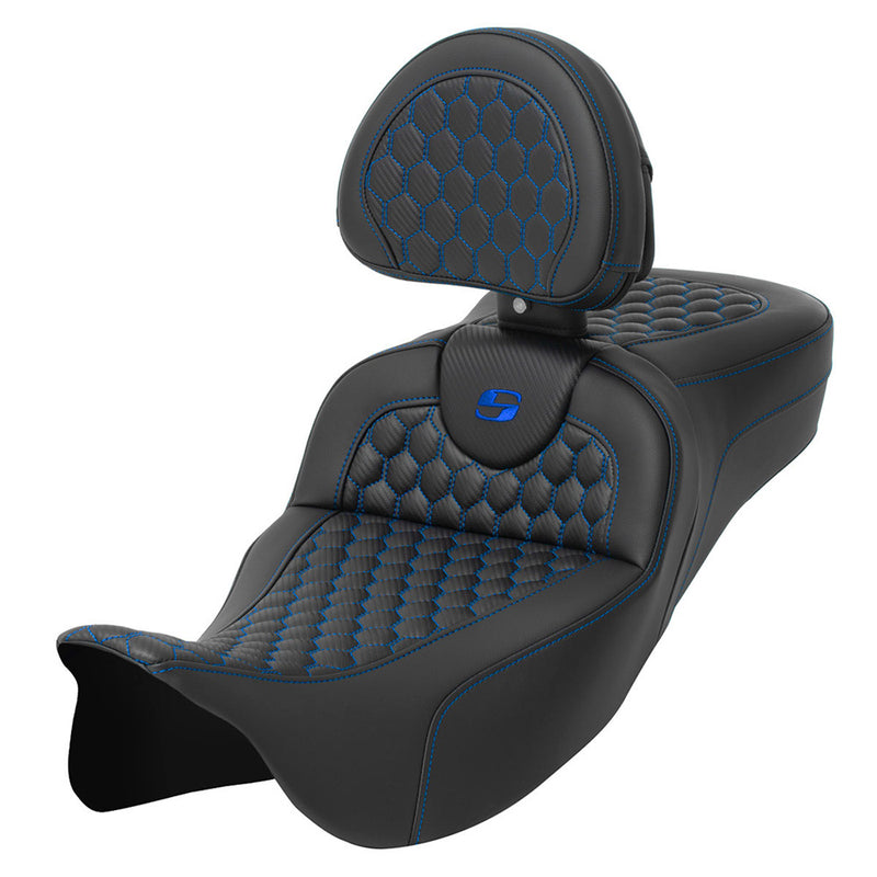 Saddlemen Roadsofa Verlengde Reach Honingraat Zadel voor Harley